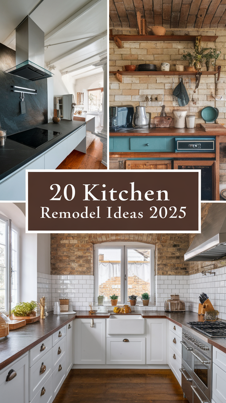 20 Kitchen Remodel Ideas 2025 – Best Designs for Small, Galley, and Modern Spaces