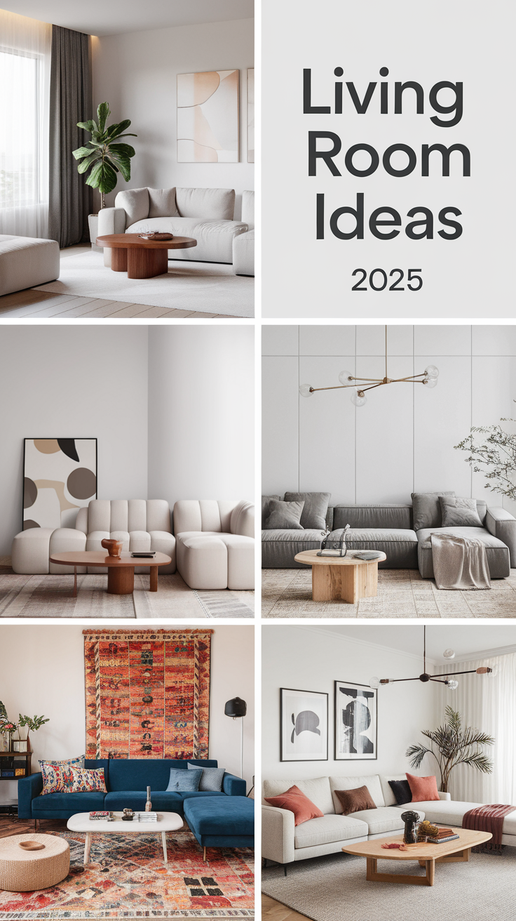 22 Living Room Ideas 2025 – Modern, Cozy, and Aesthetic Designs for Every Home