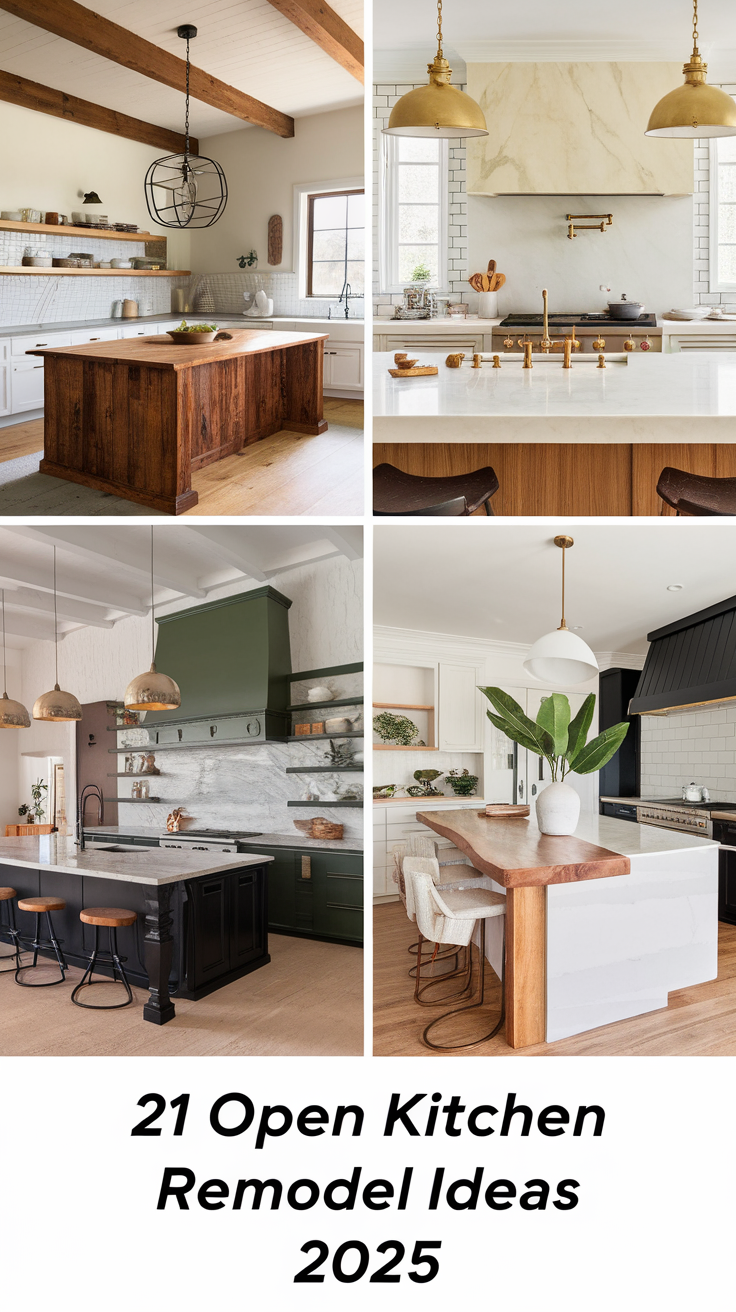 21 Open Kitchen Remodel Ideas 2025 – Smart Layouts, Shelving & Stylish Concepts