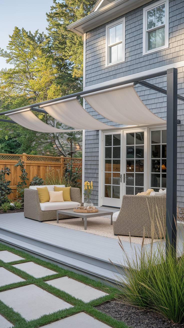 20 Stylish Sun Shades for Patio Ideas – Sail, Privacy Screens, Outdoor Curtains & More