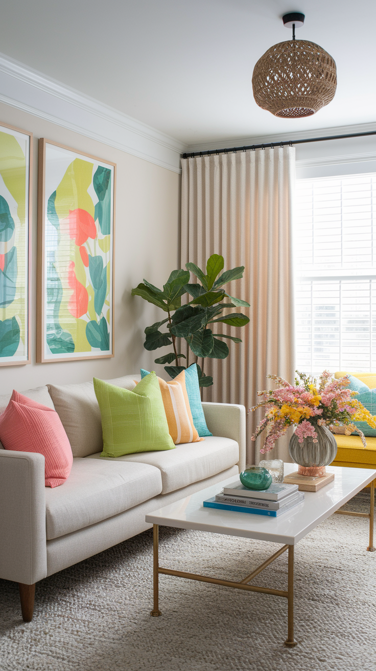 22 Trendi Spring 2025 Decor Ideas for Living Room – Simple & Cozy Inspiration