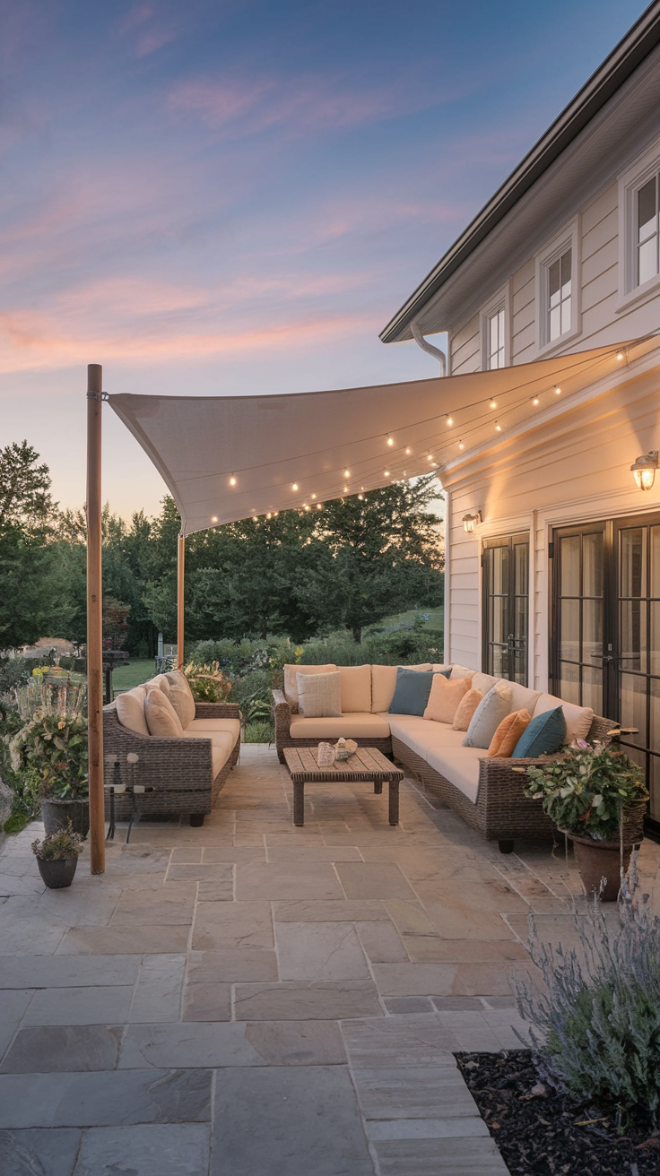 20 Stylish Sun Shades for Patio Ideas – Sail, Privacy Screens, Outdoor Curtains & More