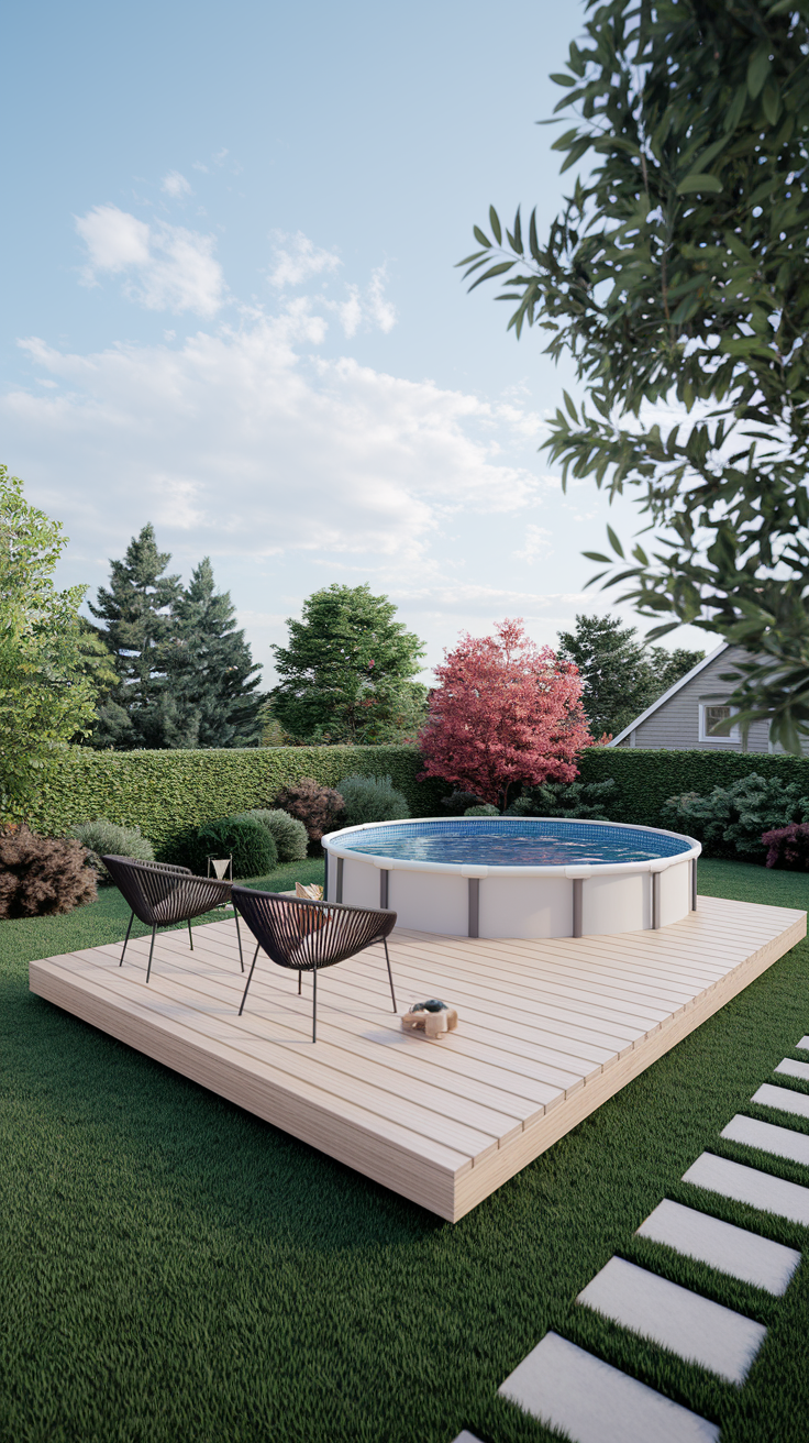 21 Deck Ideas for Above Ground Pools – Stylish, Functional & Budget-Friendly Designs
