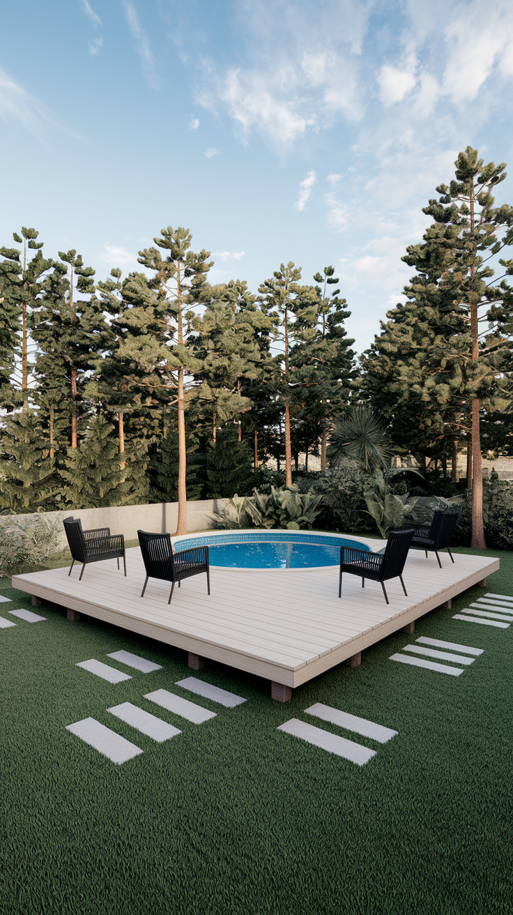 21 Deck Ideas for Above Ground Pools – Stylish, Functional & Budget-Friendly Designs
