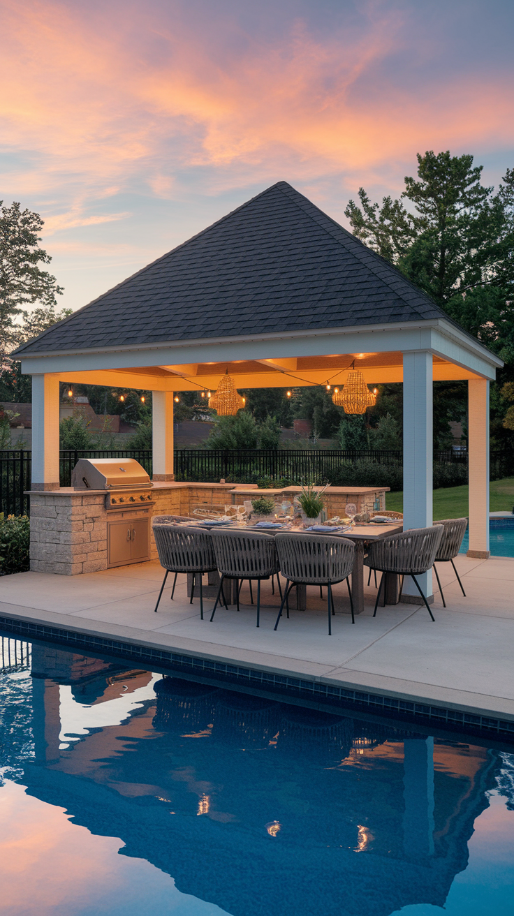 21 Pool Pavilion Ideas for Stylish Outdoor Living – Modern, Simple & Functional Designs
