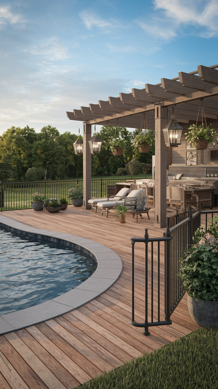 21 Deck Ideas for Above Ground Pools – Stylish, Functional & Budget-Friendly Designs