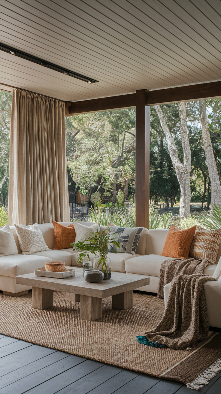 20 Indoor-Outdoor Living Room Ideas for a Seamless & Modern Space