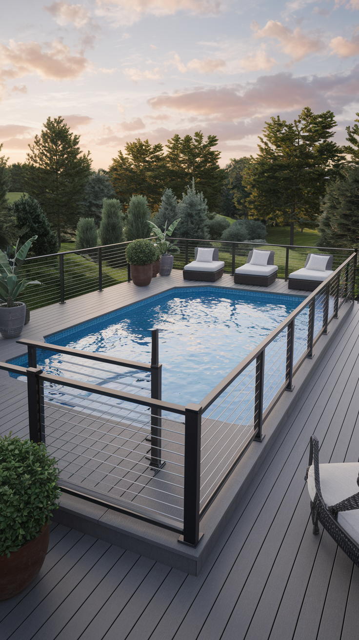 21 Deck Ideas for Above Ground Pools – Stylish, Functional & Budget-Friendly Designs