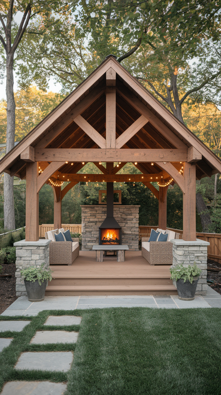 20 Outdoor Pavilion Ideas to Transform Your Backyards | Rustic, Modern & DIY Designs
