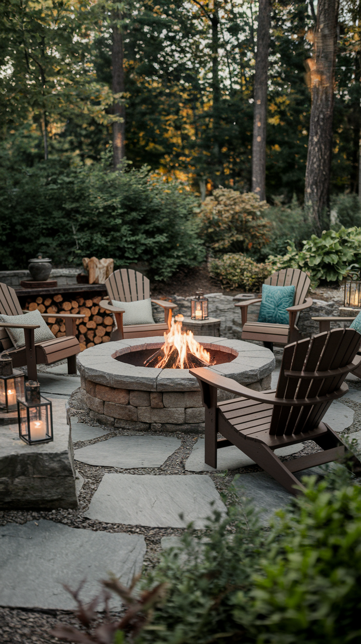 21 Outdoor Firepits Area Ideas for a Cozy and Stylish Backyard Setup