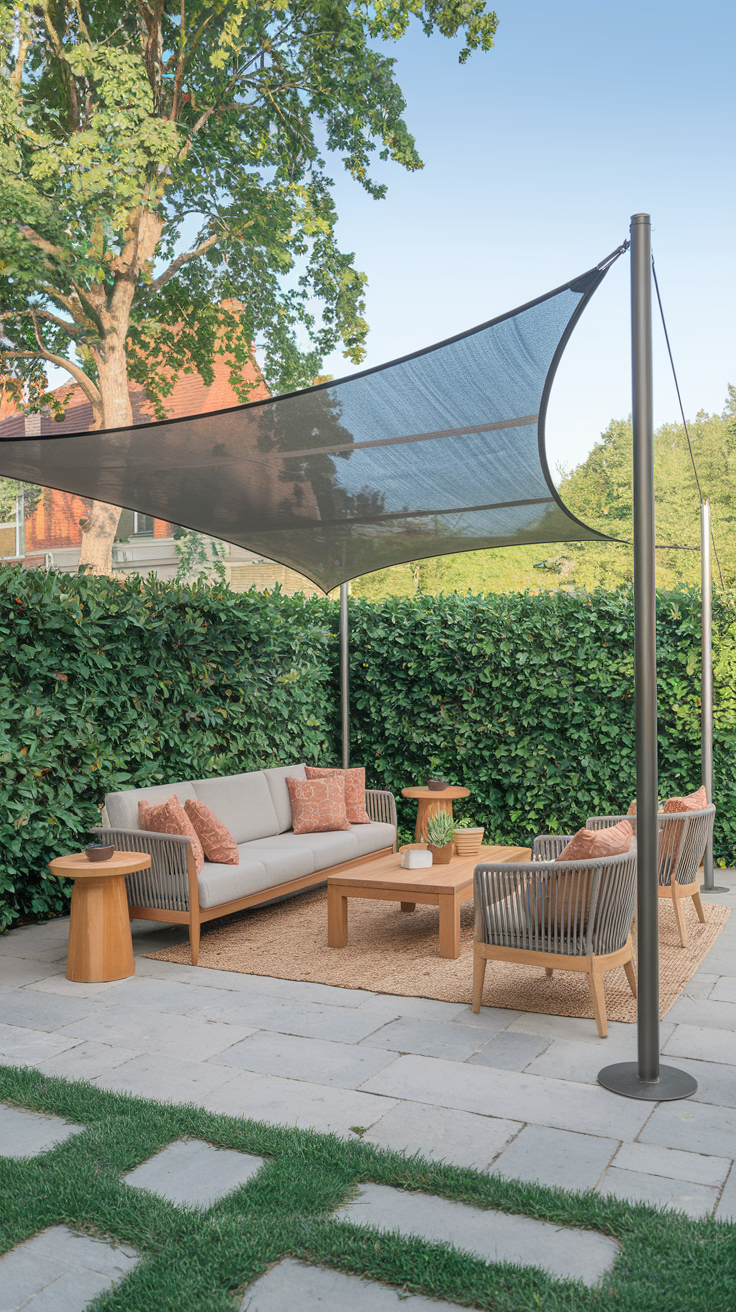 20 Stylish Sun Shades for Patio Ideas – Sail, Privacy Screens, Outdoor Curtains & More