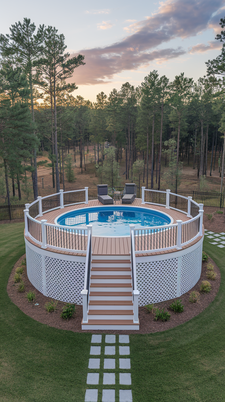 21 Deck Ideas for Above Ground Pools – Stylish, Functional & Budget-Friendly Designs