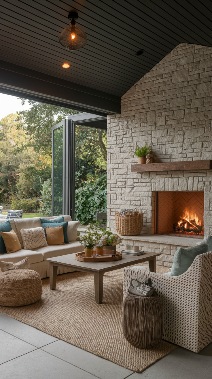 20 Indoor-Outdoor Living Room Ideas for a Seamless & Modern Space