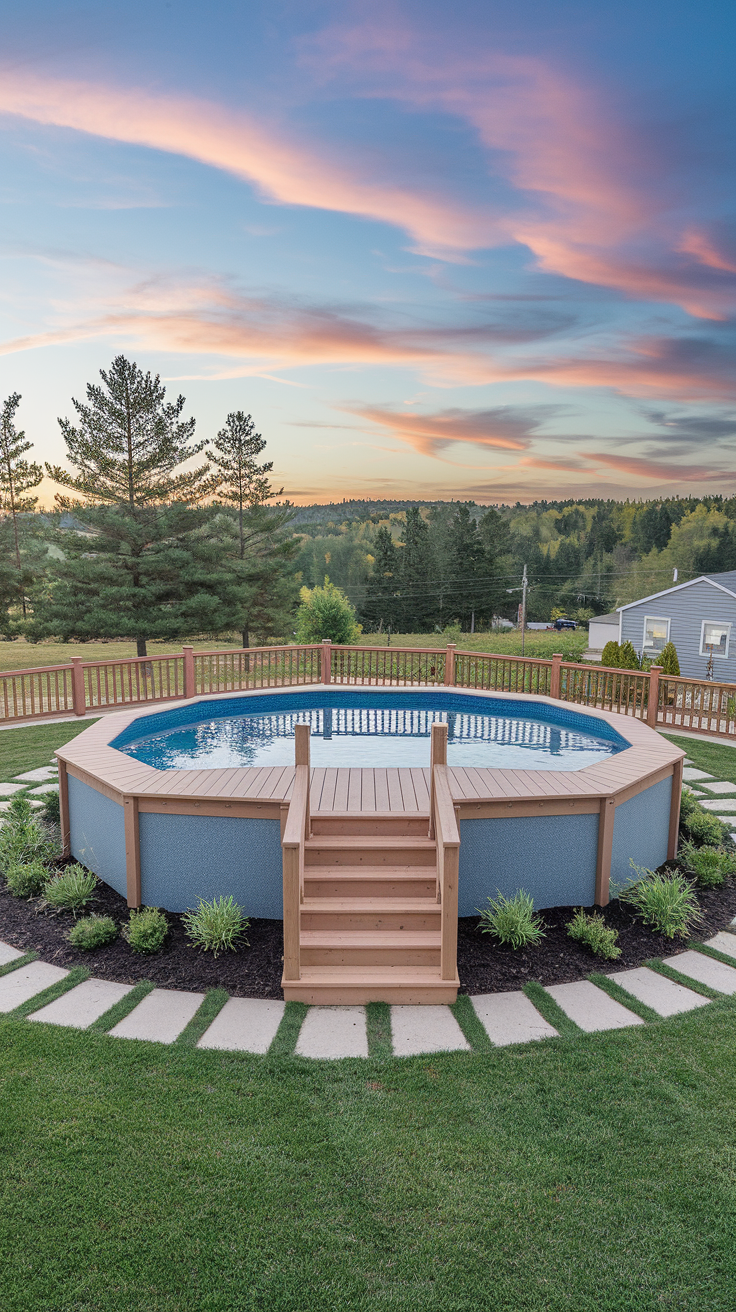 21 Deck Ideas for Above Ground Pools – Stylish, Functional & Budget-Friendly Designs