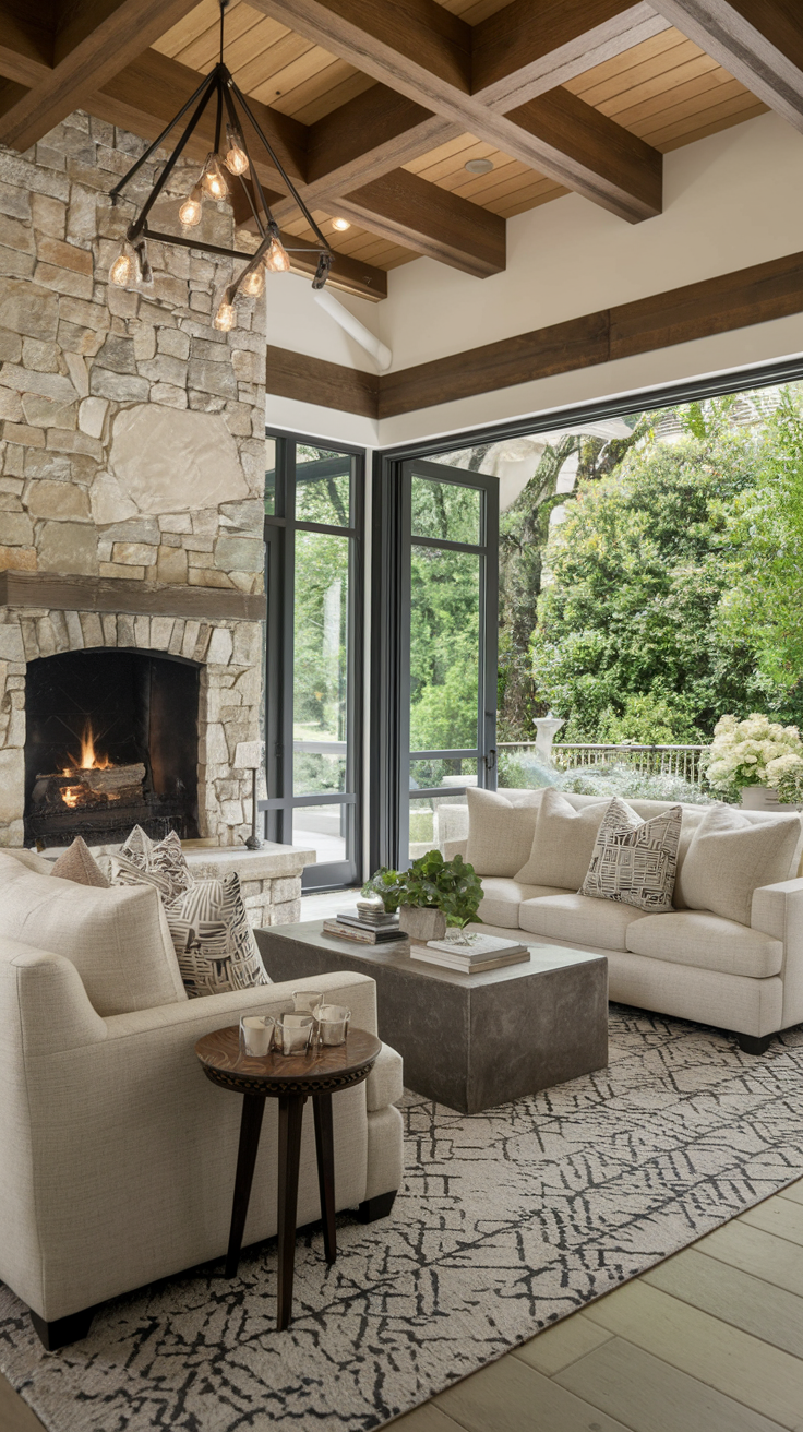 20 Indoor-Outdoor Living Room Ideas for a Seamless & Modern Space