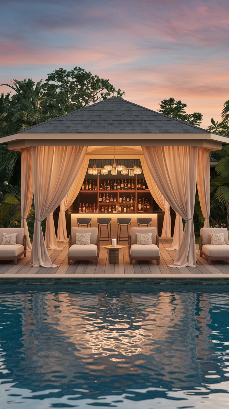 21 Pool Pavilion Ideas for Stylish Outdoor Living – Modern, Simple & Functional Designs