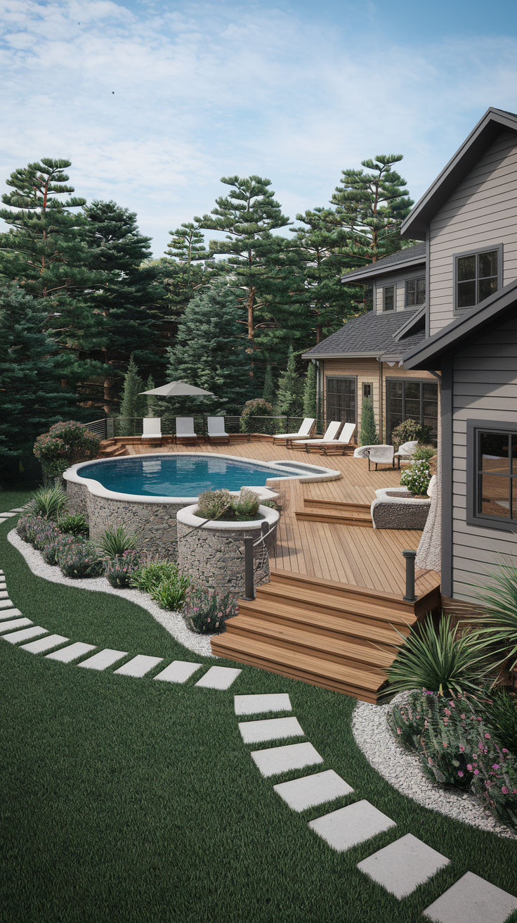 21 Deck Ideas for Above Ground Pools – Stylish, Functional & Budget-Friendly Designs
