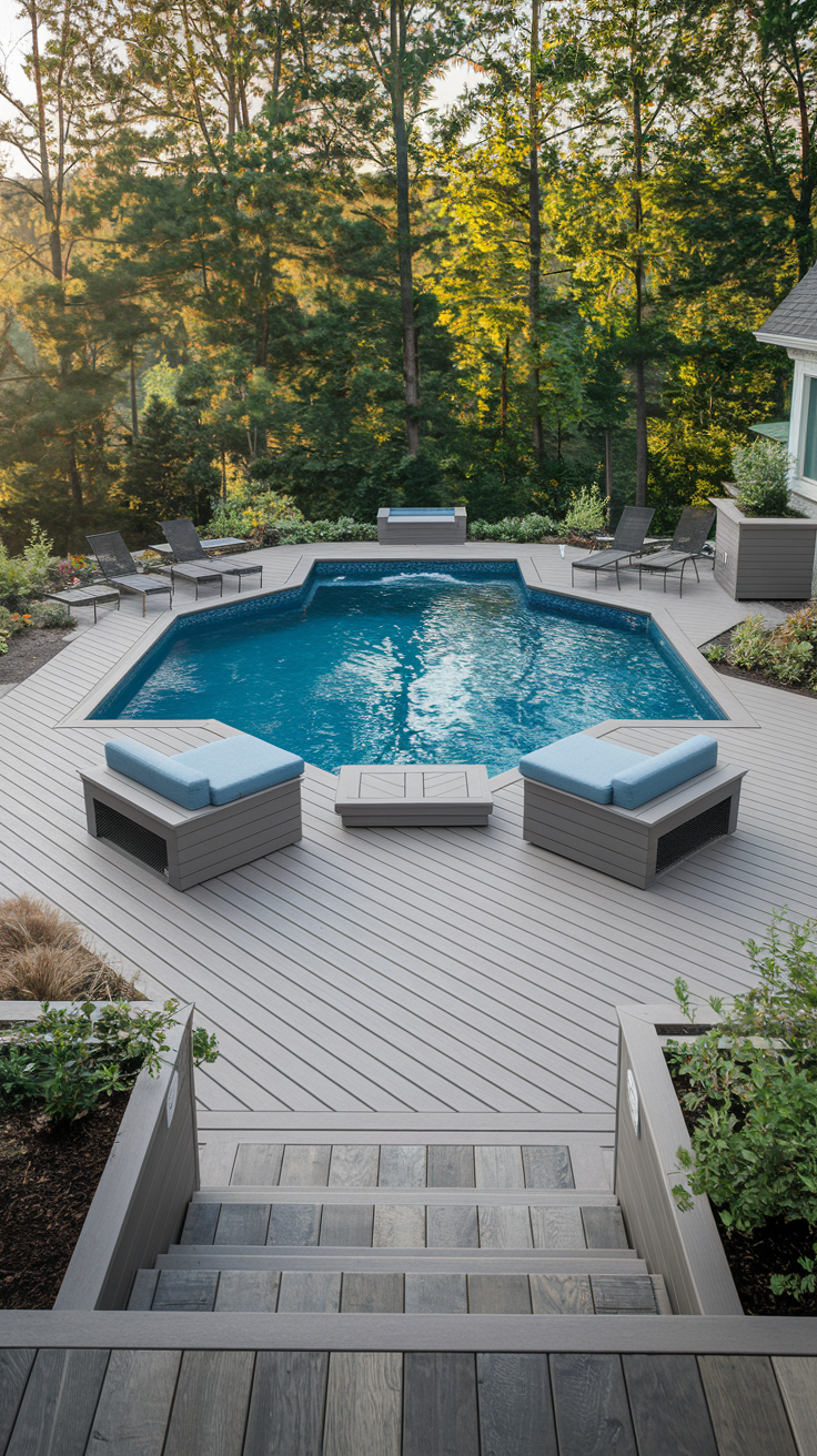 21 Deck Ideas for Above Ground Pools – Stylish, Functional & Budget-Friendly Designs