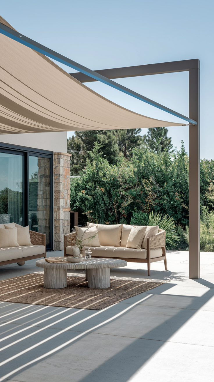 20 Stylish Sun Shades for Patio Ideas – Sail, Privacy Screens, Outdoor Curtains & More