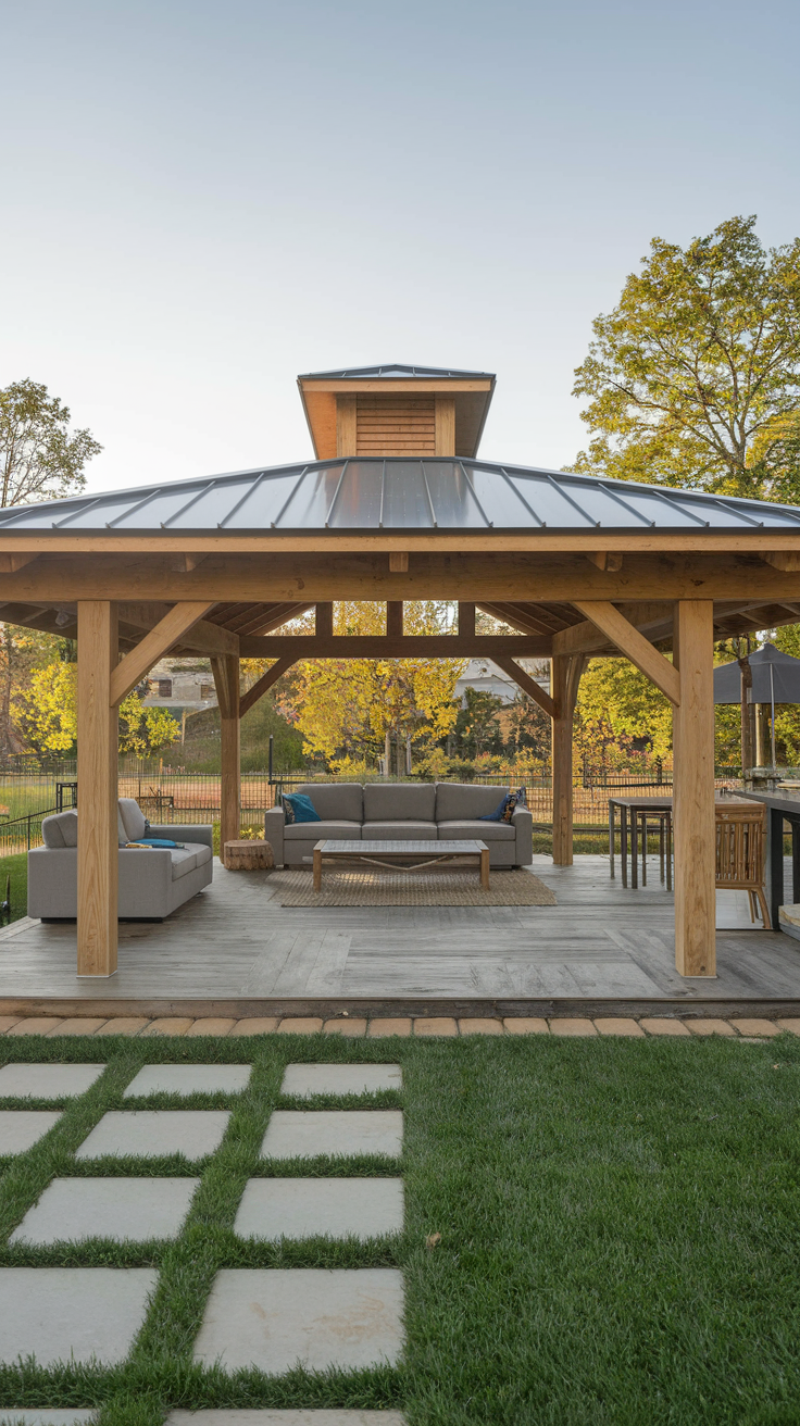 20 Outdoor Pavilion Ideas to Transform Your Backyards | Rustic, Modern & DIY Designs