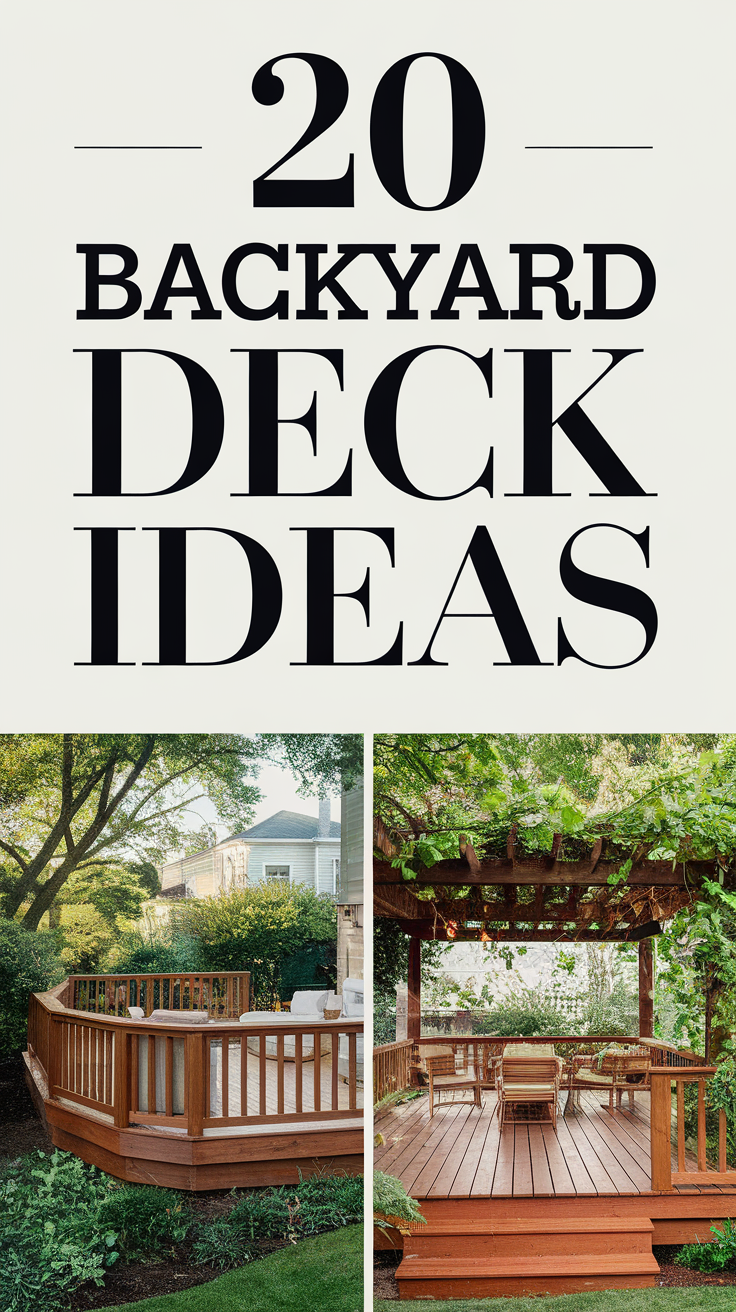 20 Backyard Deck Ideas – Budget-Friendly, DIY, Modern & Poolside Designs