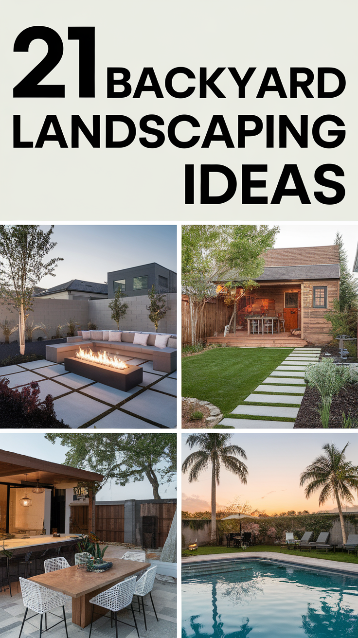 21 Backyard Landscaping Ideas – Simple, Modern, and Low-Maintenance Designs