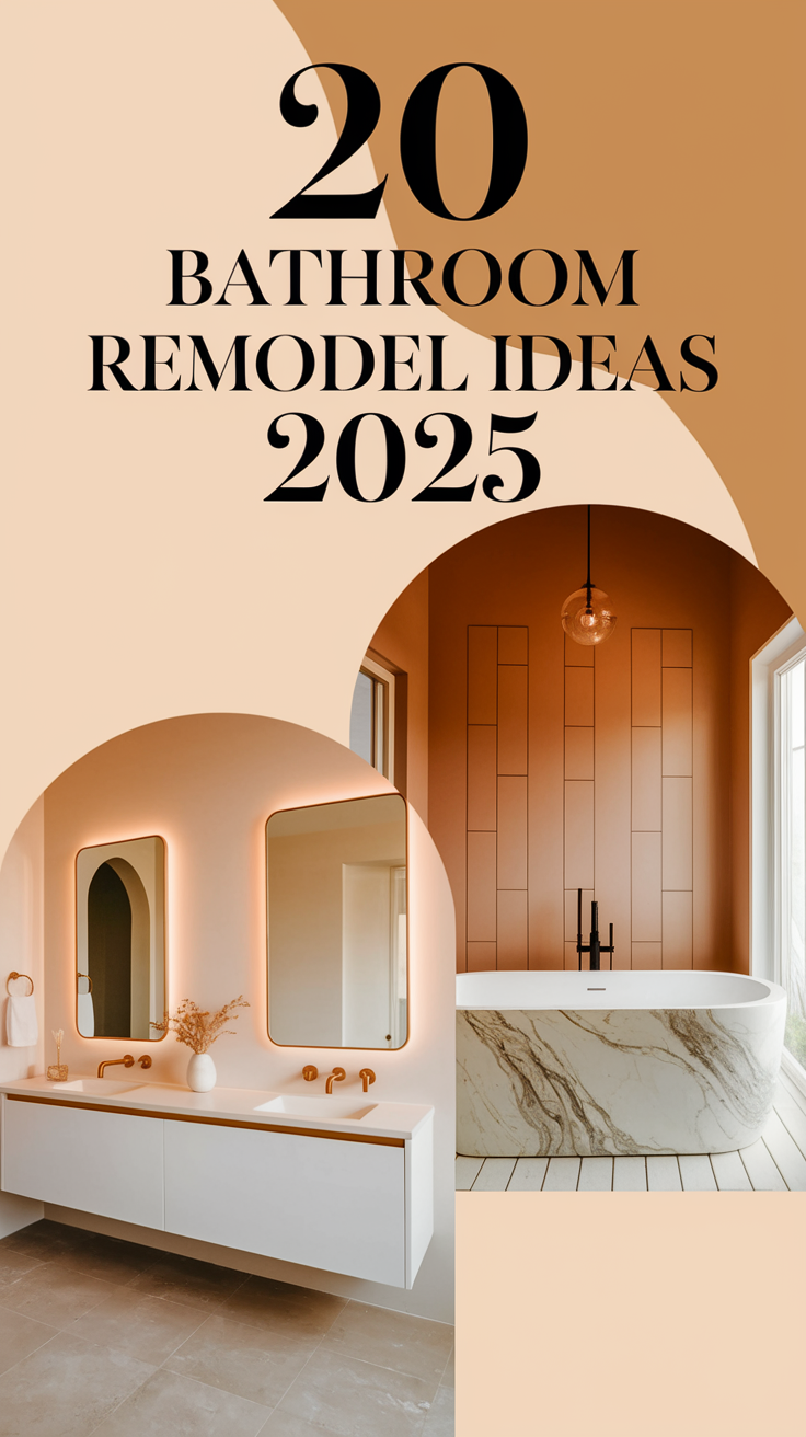 20 Bathroom Remodel Ideas 2025 – Modern, Small, Budget & Master Designs with Tub