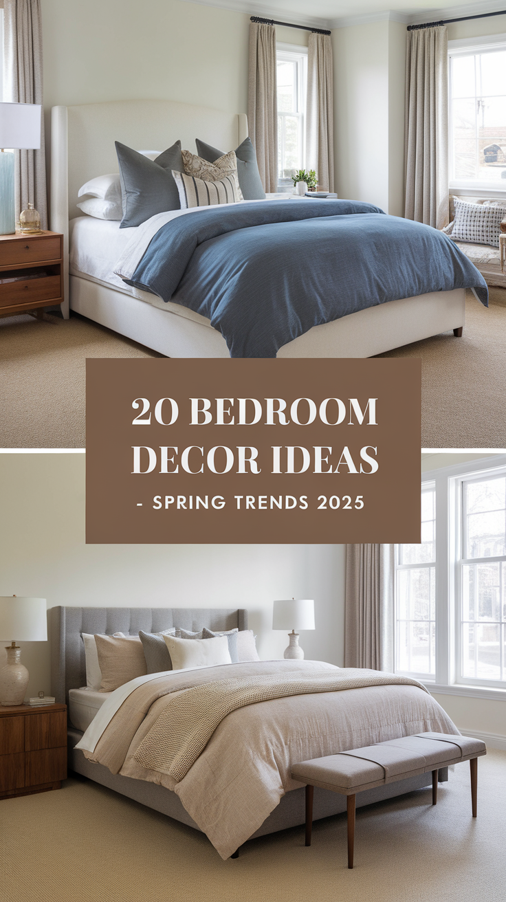 20 Bedroom Decor Ideas – Spring Trends 2025 for a Fresh and Cozy Makeover