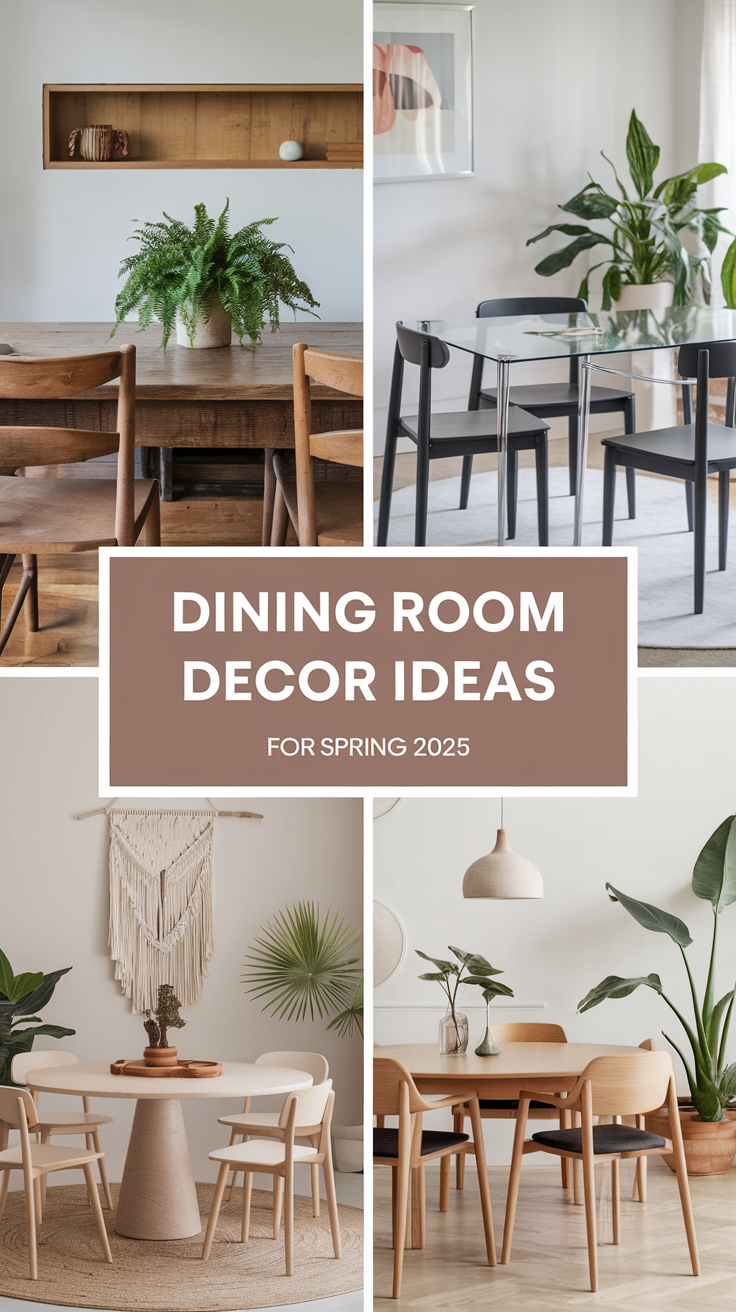 20 Dining Room Decor Ideas - Spring Trends 2025 for a Stylish & Modern Space