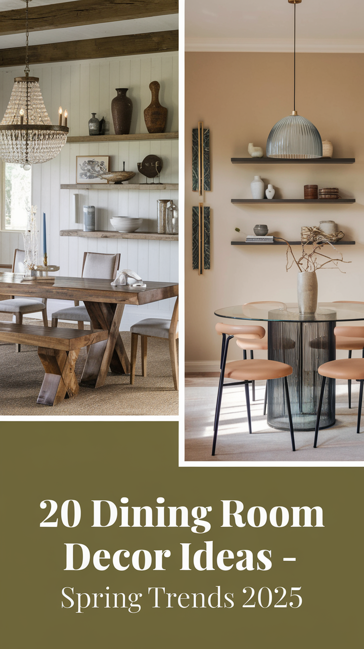 20 Dining Room Decor Ideas - Spring Trends 2025 for a Stylish & Modern Space