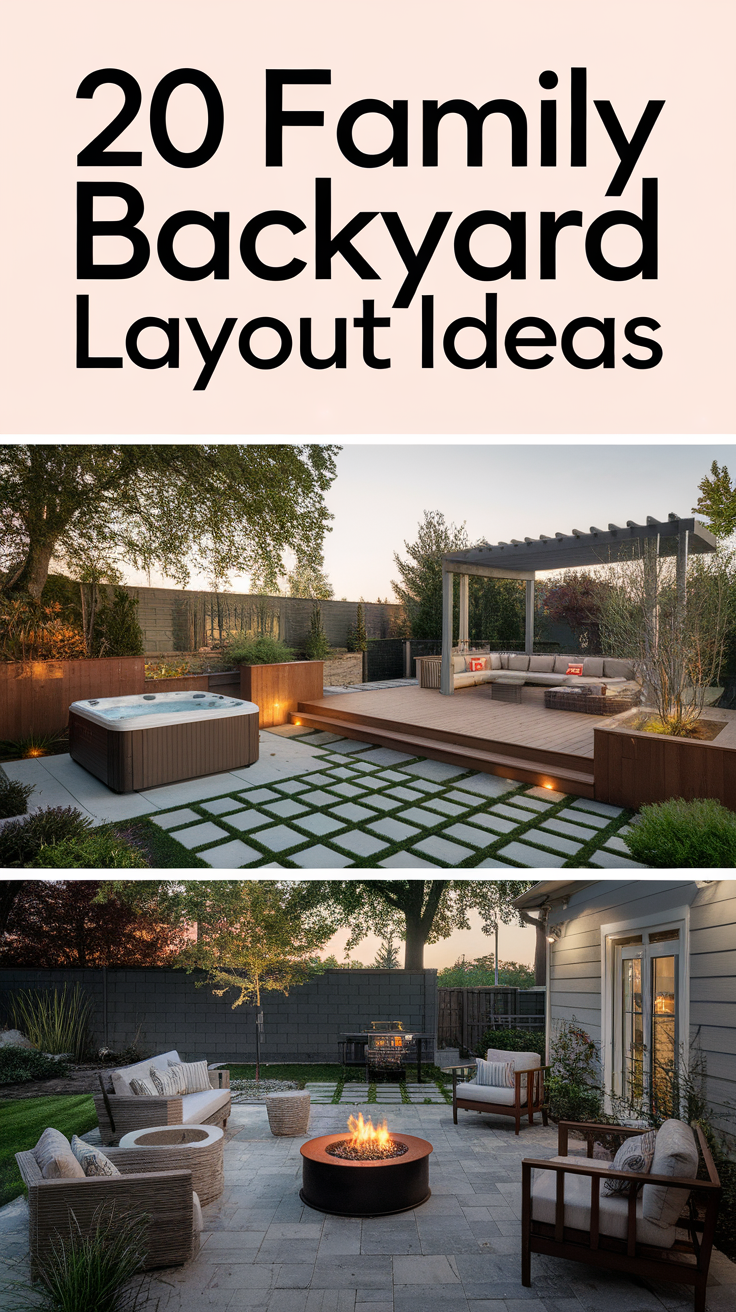20 Family Backyard Layout Ideas – Cozy, Kid-Friendly, Rustic & Pool Designs