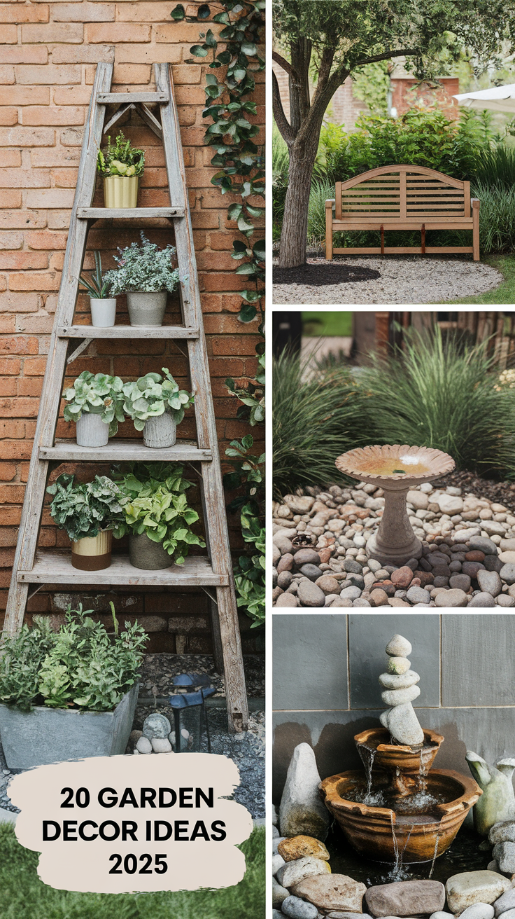 20 Garden Decor Ideas 2025 – DIY, Outdoor, Patio & Backyard Decoration Tips