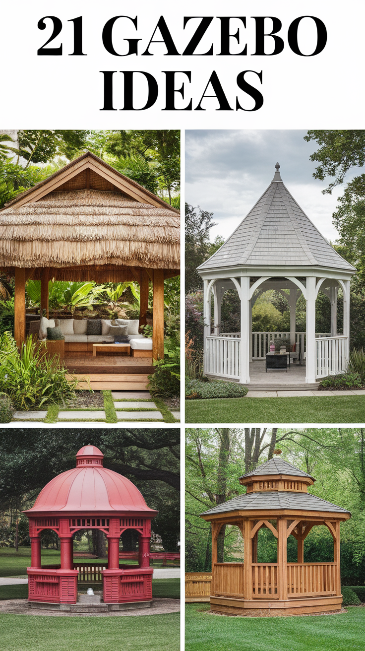 21 Gazebo Ideas to Transform Your Backyard into an Outdoor Oasis