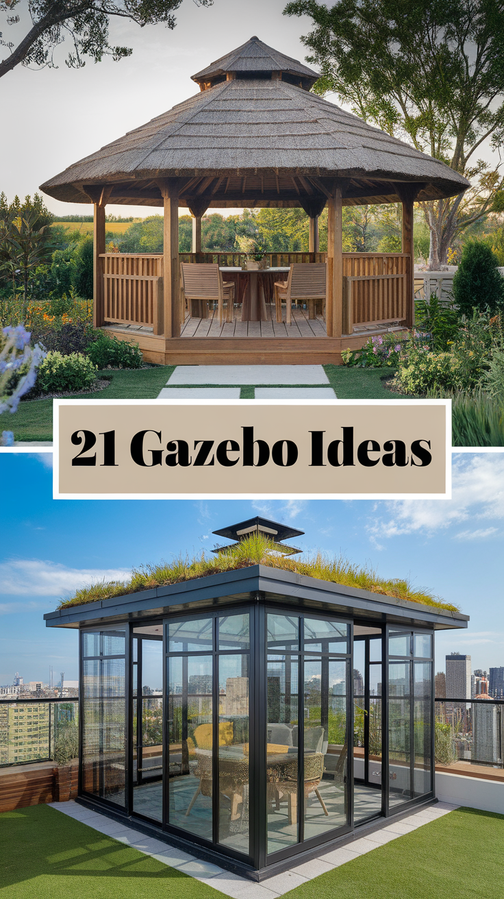 21 Gazebo Ideas to Transform Your Backyard into an Outdoor Oasis