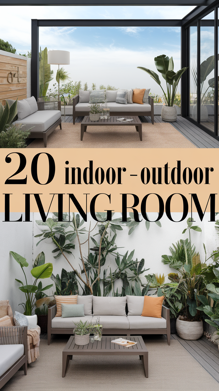 20 Indoor-Outdoor Living Room Ideas for a Seamless & Modern Space