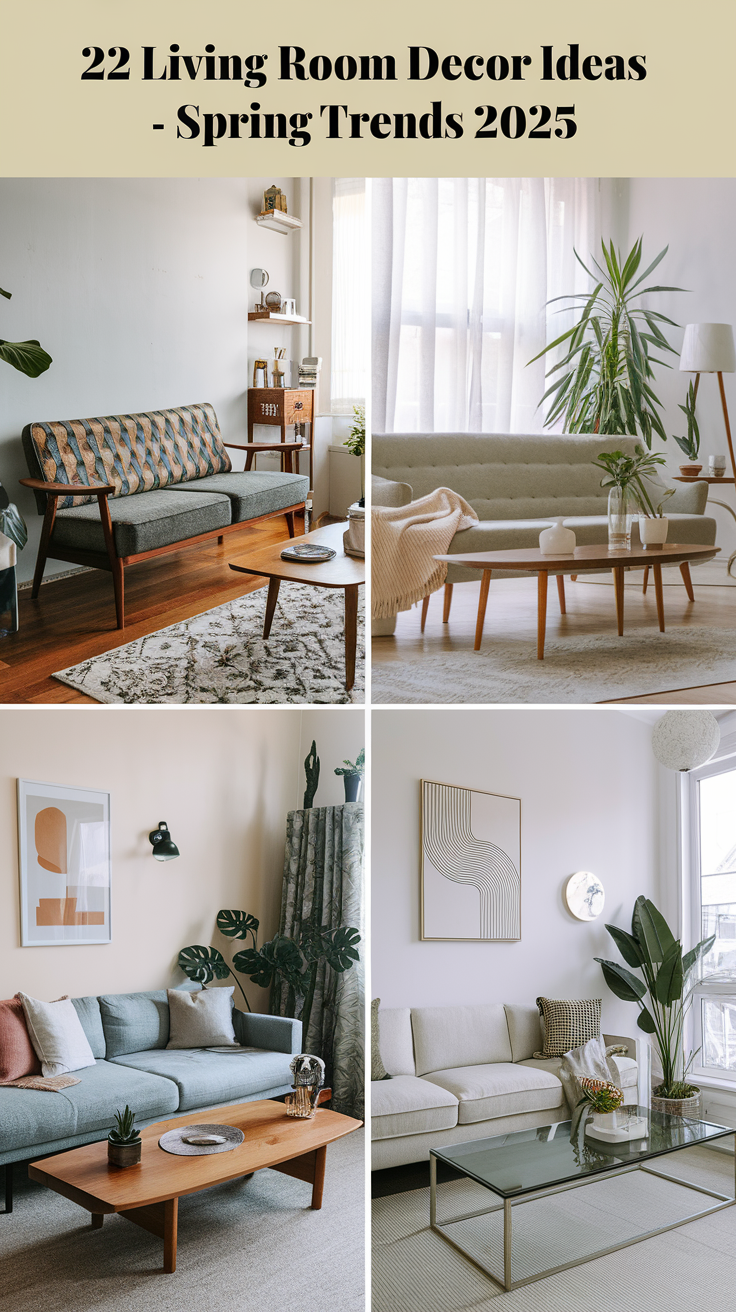 22 Living Room Decor Ideas - Spring Trends 2025 for a Cozy and Stylish Refresh