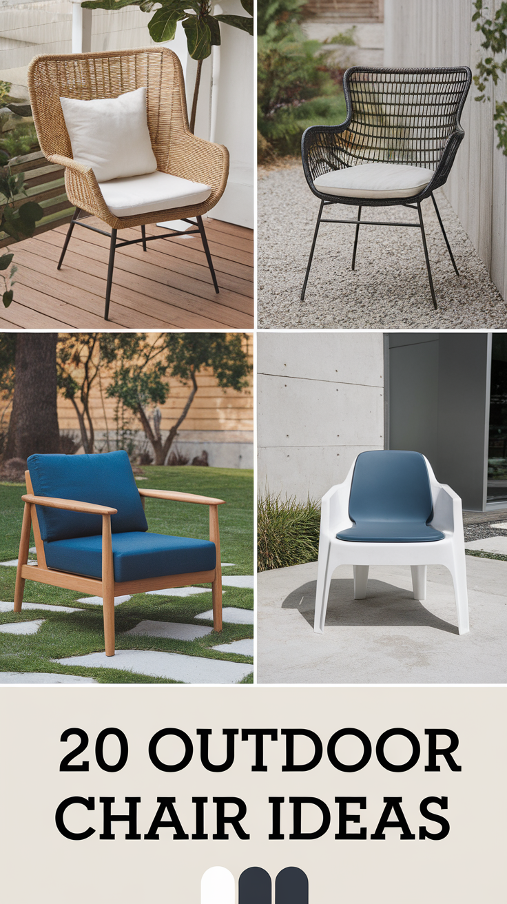 20 Outdoor Chairs Ideas to Transform Your Patio and Backyard Space
