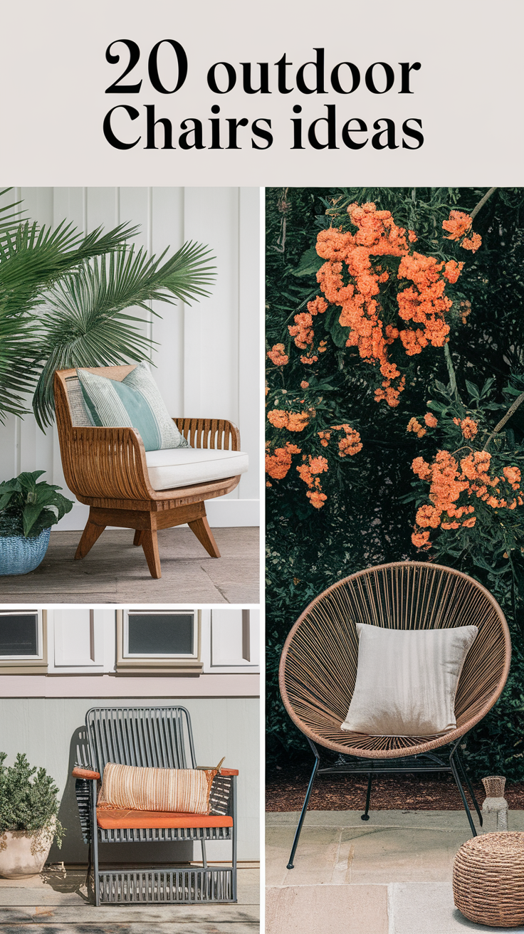 20 Outdoor Chairs Ideas to Transform Your Patio and Backyard Space