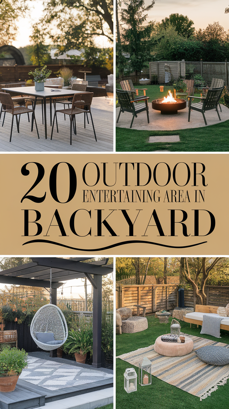 20 Outdoor Entertaining Area in Backyard Ideas – Stylish, Cozy & Budget-Friendly