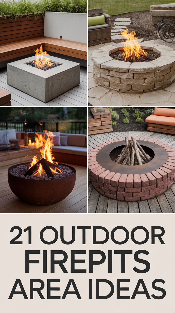 21 Outdoor Firepits Area Ideas for a Cozy and Stylish Backyard Setup