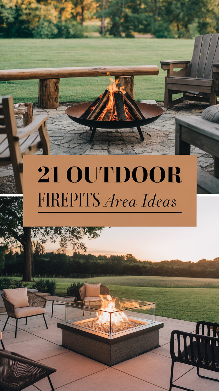 21 Outdoor Firepits Area Ideas for a Cozy and Stylish Backyard Setup