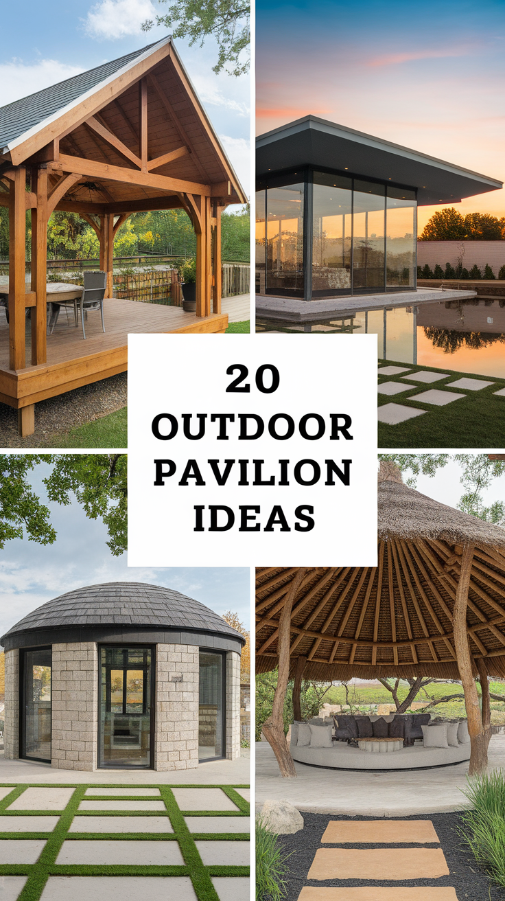 20 Outdoor Pavilion Ideas to Transform Your Backyards | Rustic, Modern & DIY Designs