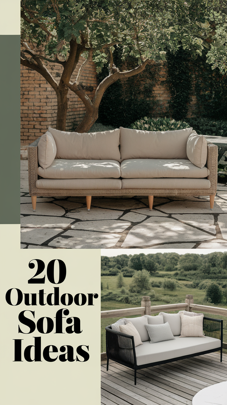 20 Stylish Outdoor Sofa Ideas to Upgrade Your Patio and Lounge Areas