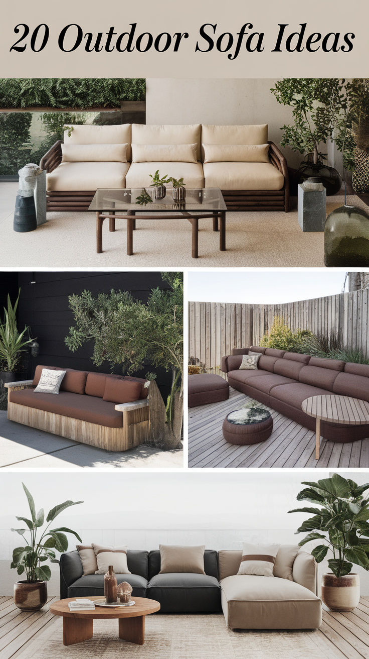 20 Stylish Outdoor Sofa Ideas to Upgrade Your Patio and Lounge Areas