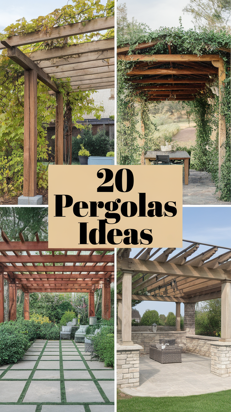 20 Stunning Pergola Ideas to Transform Your Outdoor Space | Modern & Backyard Designs