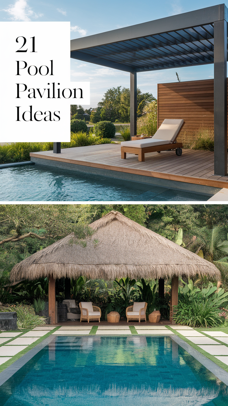 21 Pool Pavilion Ideas for Stylish Outdoor Living – Modern, Simple & Functional Designs