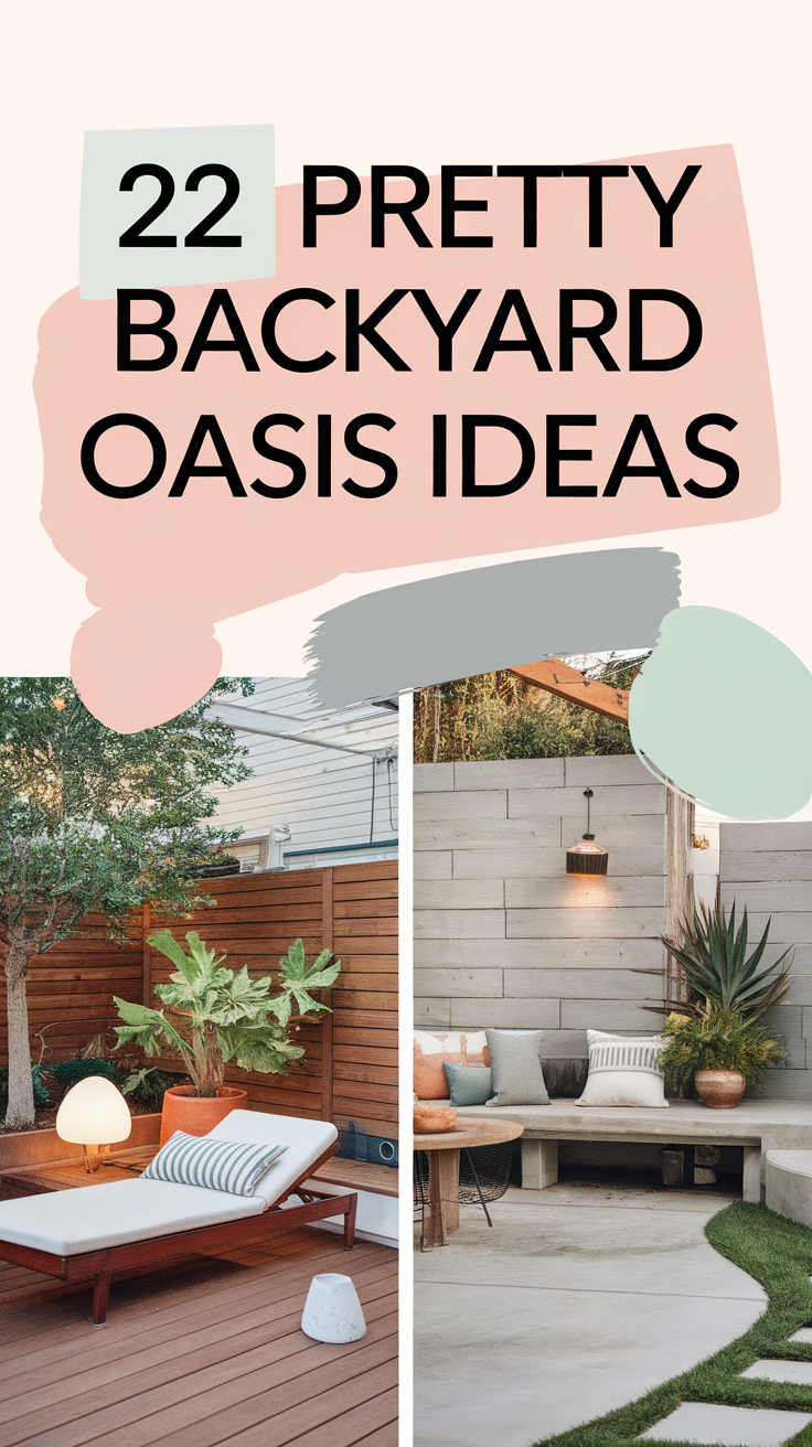 22 Pretty Backyard Oasis Ideas – DIY, Landscaping & Pools on a Budget