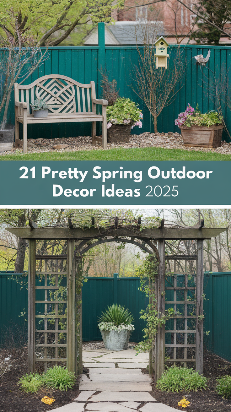 21 Pretty Spring Outdoor Decor Ideas 2025 – Easy DIY Porch & Garden Decorations