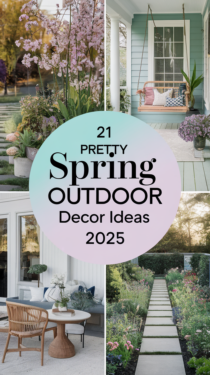 21 Pretty Spring Outdoor Decor Ideas 2025 – Easy DIY Porch & Garden Decorations