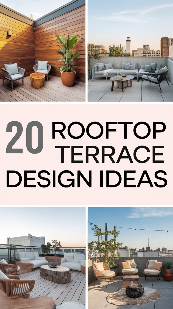 20 Rooftop Terrace Design Ideas for Stylish Outdoor Living and Roof Gardens
